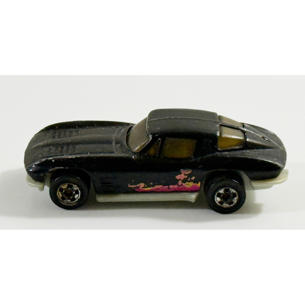 Hot Wheels 1963 Split Window Corvette Kids 1:64 Black Vintage 1979 Mattel Car